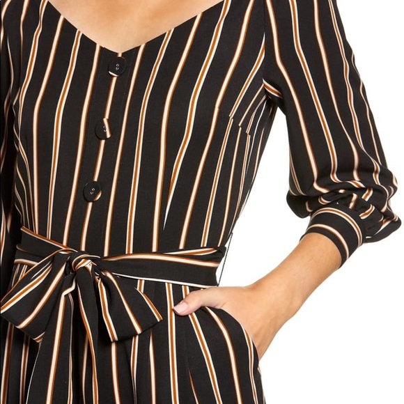 Chriselle Lim | Jane Stripe Portrait Jumpsuit - Picture 4 of 8